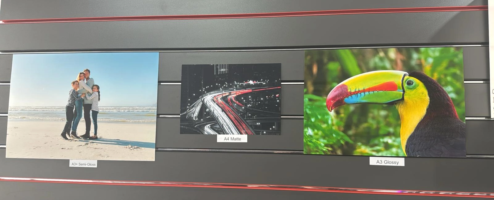 Media types for poster printing.